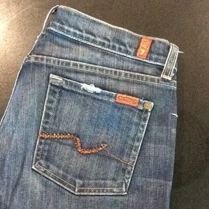 7 For All Mankind bootcut rhinestone jeans size 29